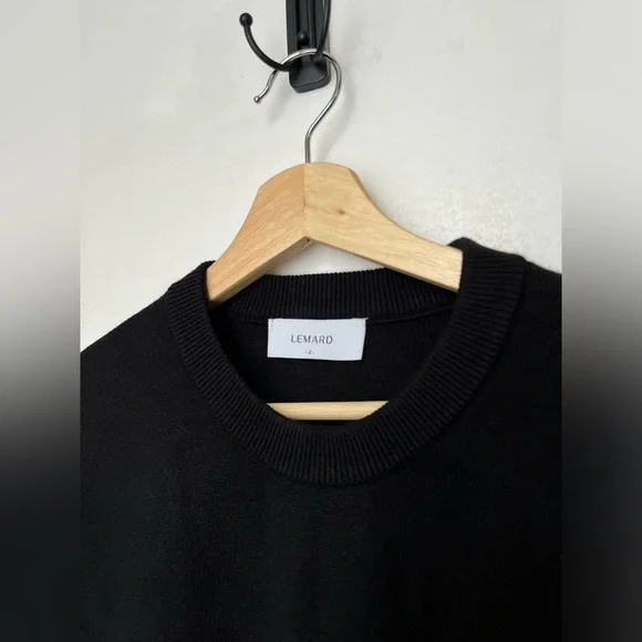 Lemard (Korean brand on Musinsa) Black Round Crewneck Knit Sweater Men’s M - Picture 2 of 5